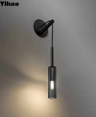 Moderno Sconce de pared de colgante LED con iluminación regulable de altura y sombra ovalada para uso en interiores