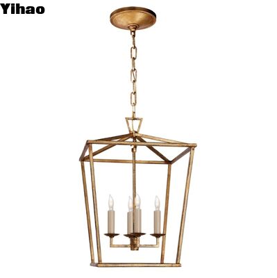 Candelabro de cuerpo de cobre de estilo americano con altura ajustable y base de bombilla E26 para una elegante decoración del hogar