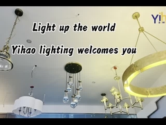 72' 'Vintage lámpara de lámpara de la granja con G9 Antigua Linterna de latón luz colgante